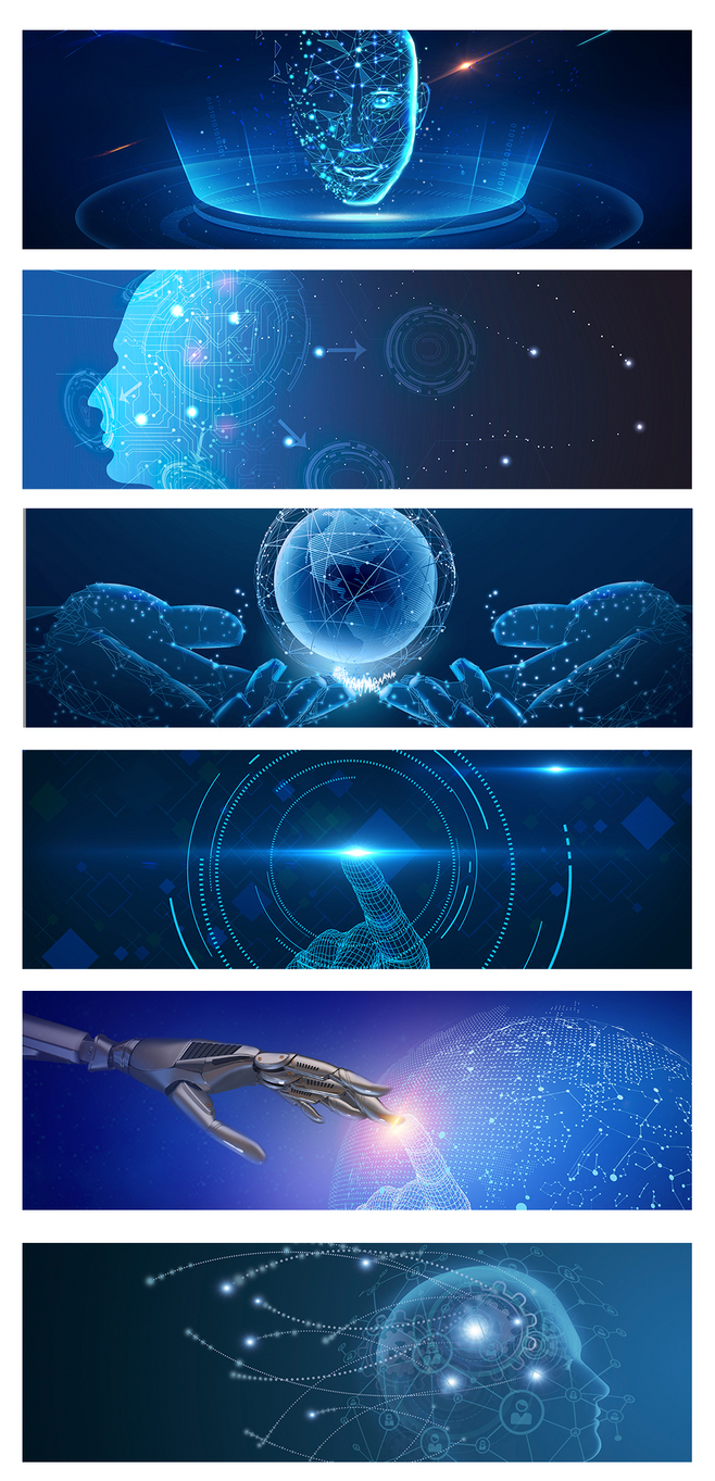 人工智能電子科技背景機(jī)器人大數(shù)據(jù)算法背景素材