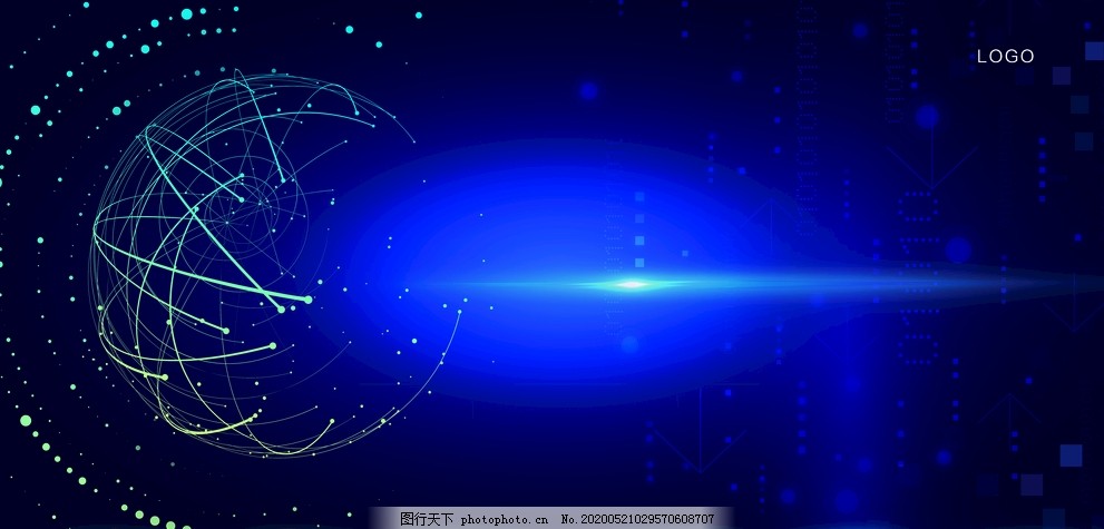 藍色背景下的電子技術 探索、創新與未來